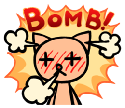 Funny cat-san sticker #4149738