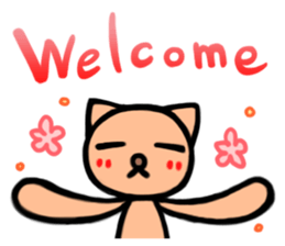 Funny cat-san sticker #4149739