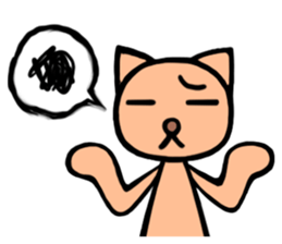 Funny cat-san sticker #4149745