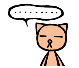 Funny cat-san sticker #4149747