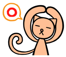 Funny cat-san sticker #4149752