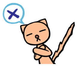 Funny cat-san sticker #4149753