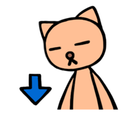 Funny cat-san sticker #4149757