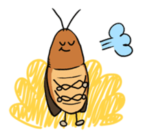 Funny Cockroach Boy (English ver.) sticker #4149761