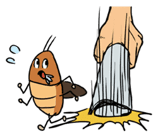 Funny Cockroach Boy (English ver.) sticker #4149763
