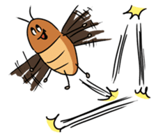 Funny Cockroach Boy (English ver.) sticker #4149764