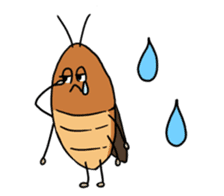 Funny Cockroach Boy (English ver.) sticker #4149766
