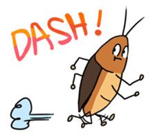 Funny Cockroach Boy (English ver.) sticker #4149767