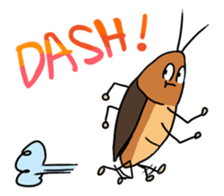 Funny Cockroach Boy (English ver.) sticker #4149767