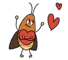 Funny Cockroach Boy (English ver.) sticker #4149768