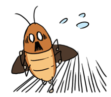 Funny Cockroach Boy (English ver.) sticker #4149772