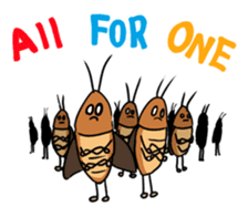 Funny Cockroach Boy (English ver.) sticker #4149774