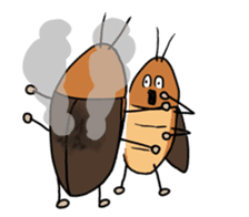 Funny Cockroach Boy (English ver.) sticker #4149776