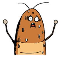 Funny Cockroach Boy (English ver.) sticker #4149777