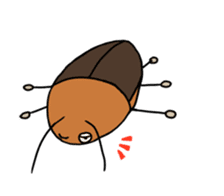 Funny Cockroach Boy (English ver.) sticker #4149778