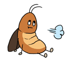 Funny Cockroach Boy (English ver.) sticker #4149779