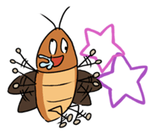 Funny Cockroach Boy (English ver.) sticker #4149780