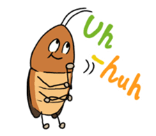 Funny Cockroach Boy (English ver.) sticker #4149781