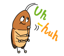 Funny Cockroach Boy (English ver.) sticker #4149781