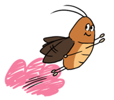 Funny Cockroach Boy (English ver.) sticker #4149782