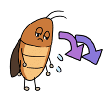 Funny Cockroach Boy (English ver.) sticker #4149783