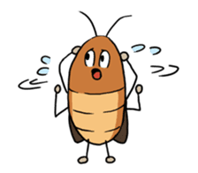 Funny Cockroach Boy (English ver.) sticker #4149784