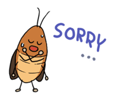Funny Cockroach Boy (English ver.) sticker #4149785