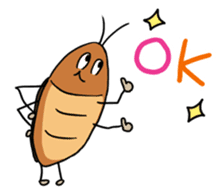 Funny Cockroach Boy (English ver.) sticker #4149787