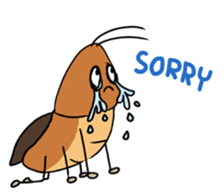 Funny Cockroach Boy (English ver.) sticker #4149791