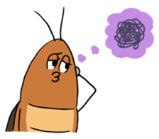 Funny Cockroach Boy (English ver.) sticker #4149792