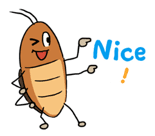 Funny Cockroach Boy (English ver.) sticker #4149793