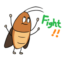 Funny Cockroach Boy (English ver.) sticker #4149794