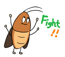 Funny Cockroach Boy (English ver.) sticker #4149794