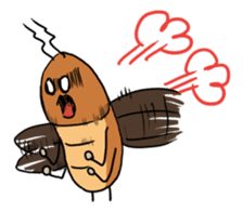 Funny Cockroach Boy (English ver.) sticker #4149797