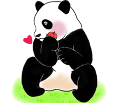 Cute Giant Panda Sticker sticker #4149984