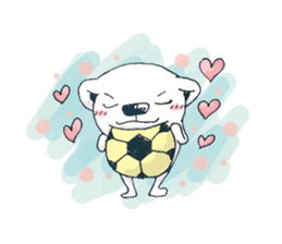 soccer polar bears sticker #4150009