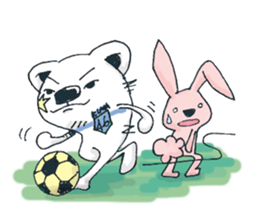 soccer polar bears sticker #4150010