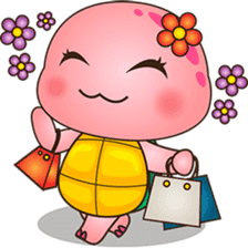 Pika, the pink turtle sticker #4150201