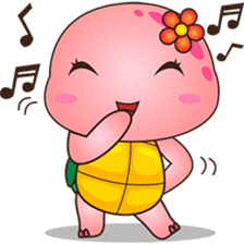 Pika, the pink turtle sticker #4150205