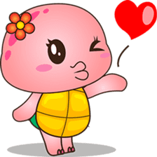 Pika, the pink turtle sticker #4150208