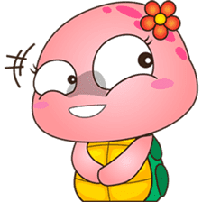 Pika, the pink turtle sticker #4150209