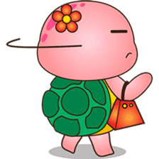 Pika, the pink turtle sticker #4150226