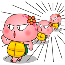 Pika, the pink turtle sticker #4150232