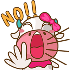 Moobee & Mira the cow in love sticker #4150533