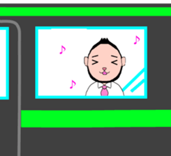 Beard cat office worker sticker #4151575