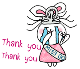 Miss Go, the rabbit (English) Ver.1 sticker #4151817