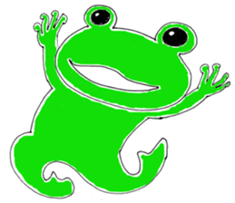 The playful and cute frog sticker #4152017