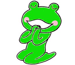 The playful and cute frog sticker #4152019