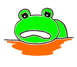 The playful and cute frog sticker #4152024