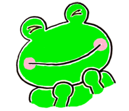 The playful and cute frog sticker #4152025